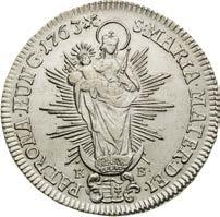 1/2 Thaler 1763. Kremnitz. Slightly adjusted. 1/2 Taler 1763.