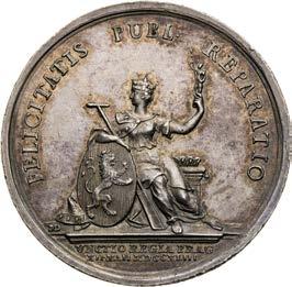 Julius 1720 Ex Yvon Kenis coll.(elsen 100/2009, # 495). 205. R! EF / EF 300 Stříbrná medaile 1743.