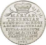 Holdování hornorakouských stavů v Linci. Výjimečný exemplář s ražebním leskem v plochách! Silver Token 1743.