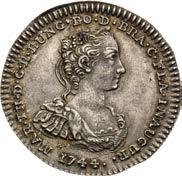 213. EF / EF 200 Stříbrný žeton 1744. Holdování v Belgii.