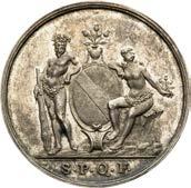 Silbermedaille. Huldigung in Belgien. Ḑ 7.