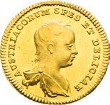 225. R! Good EF / About UNC 500 Zlatý žeton 1741 (1/2 Dukát).