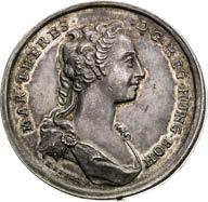 242. EF / Good EF 200 Stříbrná medaile 1743. Osvobození Prahy od Francouzů.