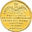 Elisabeth female monastery in Brno. Vienna. Silbermedaille 1751.
