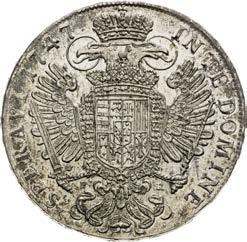 Thaler 1747. Prague. Weakly struck. Rest of lustre in the fields. Extremely rare!