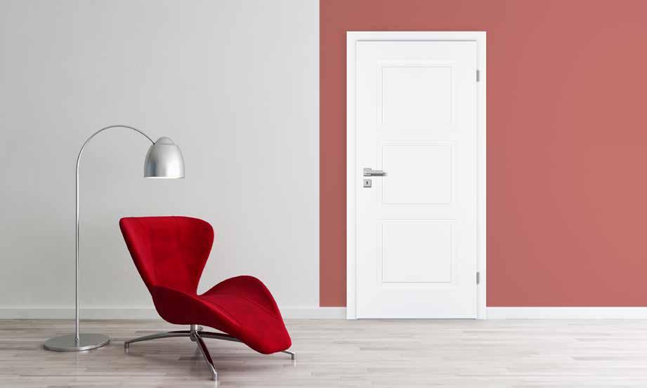 VEKRA Interier Quadrio Klasika v moderním pojetí Profilované dveře QUADRIO v exkluzivním bílém provedení přináší tradiční a současně elegantní vzhled, který je řešením jak pro