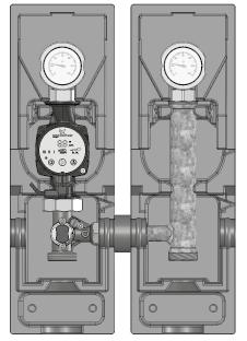 ) Ve většině případů se před rozdělovač sběrač osazuje hydraulický stabilizátor.