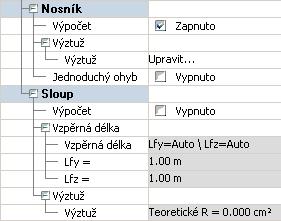 Od verze 2012 je možné počítat hodnoty napětí a šířky trhlin s ohledem na reálnou výztuž v lineárních a v plošných prvcích (popis zadávání následuje).