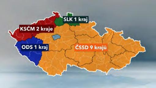 VOLBY Na podzim letošního roku skončilo čtyřleté volební období krajských zastupitelstev, kdy krajům vládla sociální demokracie, buď sama s podporou komunistů nebo v různých koalicích.