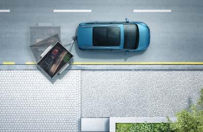 SO 02 Parkovací asistent Park Assist dokáže rozpoznat podélná i příčná parkovací místa a při parkování do nich automaticky přebírá ovládání volantu.