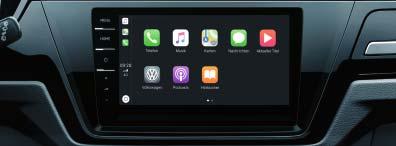 SO 02 Rozšiřuje možnosti kabiny Vašeho vozu: Softwarové rozhraní Car-Net App-Connect¹) v sobě sdružuje tři inovativní technologie kromě MirrorLink také CarPlay od Apple a Android Auto od společnosti