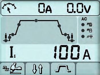 SVAŘOVÁNÍ TIG AC/DC, VHODNÉ PRO KAŽDOU SITUACI Prostřednictví ovládacího panelu je možné modelovat vlastnosti svařování TIG dle vlastního uvážení díky nesčetným možnostem uživatelského přizpůsobení