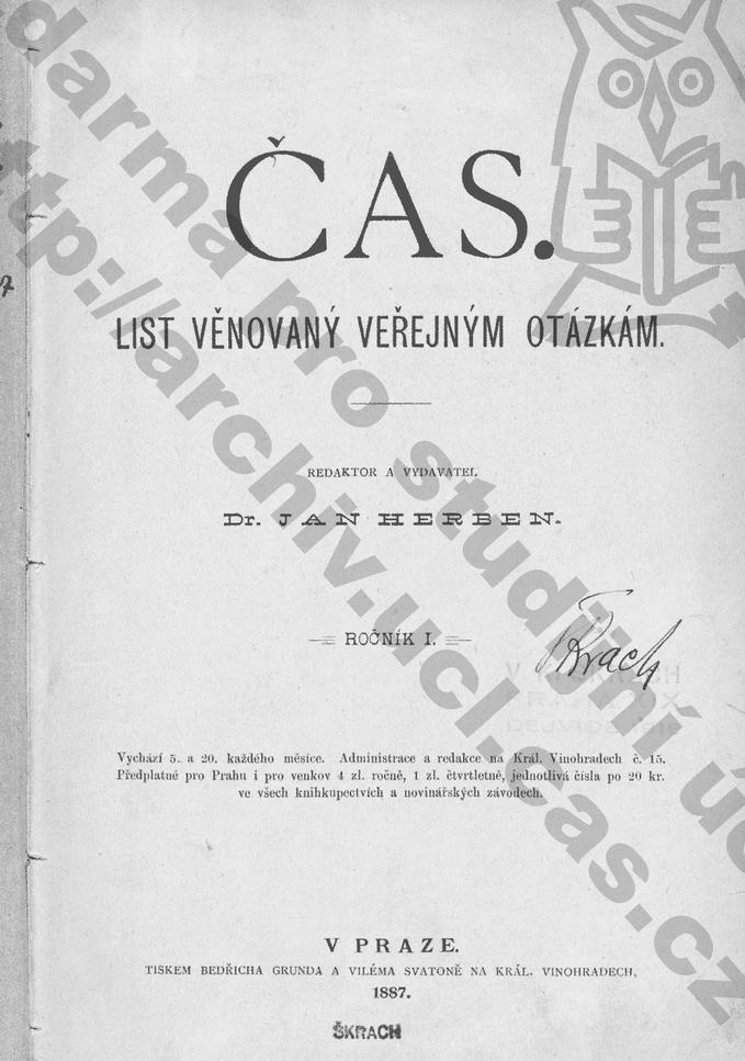 1 Čas: List věnovaný