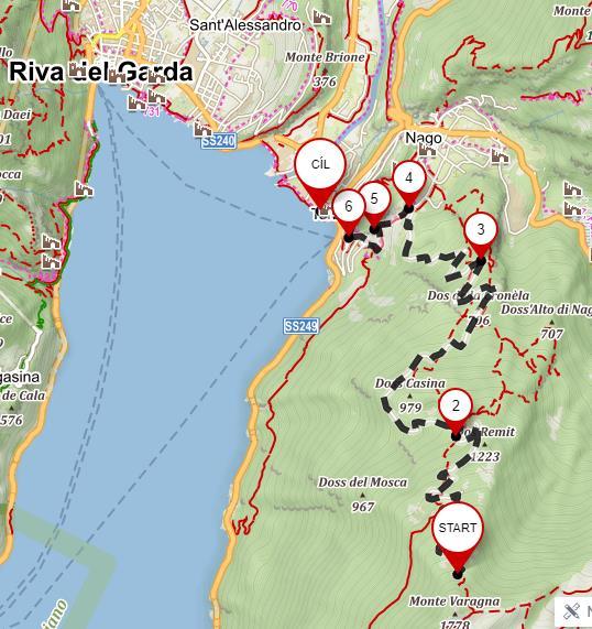 4) PANORAMATICKÁ CYKLOSTEZKA NA JEZEREM Název: Garda by bike Popis: Minulý rok v létě byla otevřena již