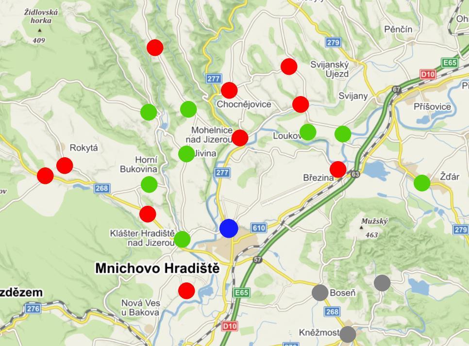 Po dohodě se zadavatelem pracuje demografická studie s následujícími variantami: 1. Střední varianta pro ORP Mnichovo Hradiště 2. Nízká varianta pro město Mnichovo Hradiště 3.