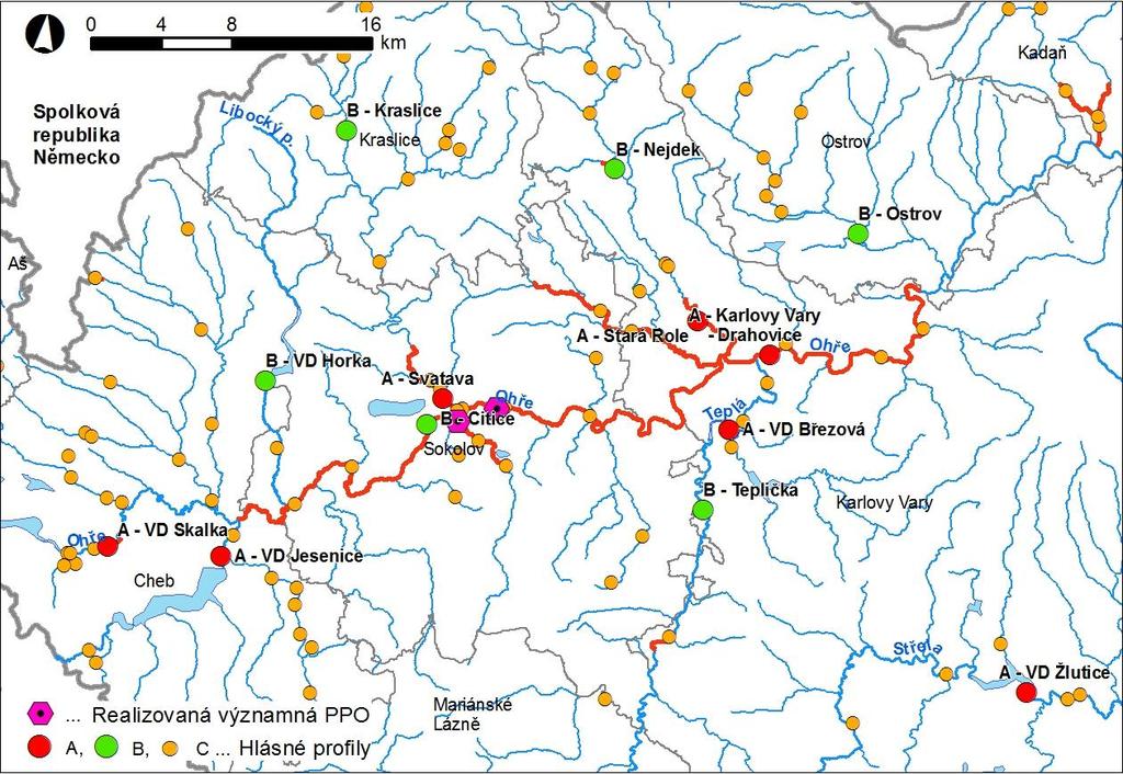 2 Hydrografická mapa s