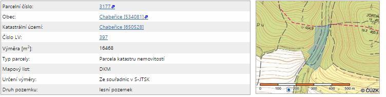v katastrální mapě II.