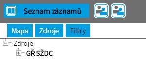 3. Seznam záznamů (Catalg) 3.1 Seznam záznamů Strm - zbrazvání elementu Zdrje Pjem Zdrje jak vrchlvý nód se nezbrazuje, a je zbrazena nejvyšší skupina SŽDC.