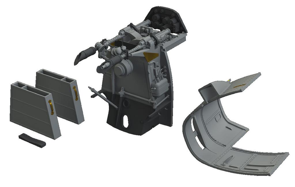 632138 Bf 109E fuselage guns 1/32 Eduard