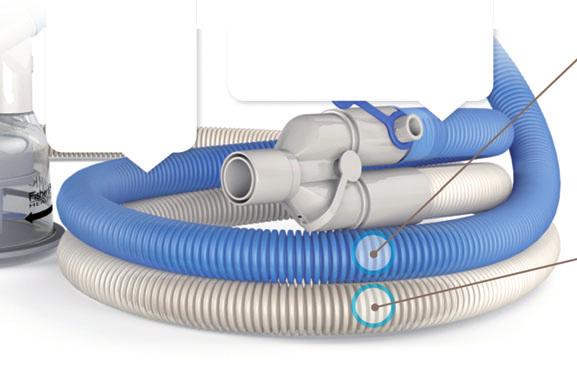o 60%) Snižuje ventilační problémy (auto PEEP, dyssynchronii ventilátoru) způsobené kondenzací v okruhu Snižuje tvorbu kondenzace spojené s expirační blokací Šetří čas personálu Snižuje potřebu