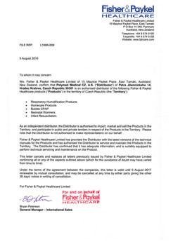 příslušenství společností Fisher&Paykel, aby nedocházelo k nežádoucím příhodám!