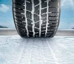 Až o 50 % kratší brzdná dráha: na sněhu a ledu jsou zimní pneumatiky rozhodujícím bezpečnostním faktorem. Brzdění na sněhu z 50 km/h až do zastavení.