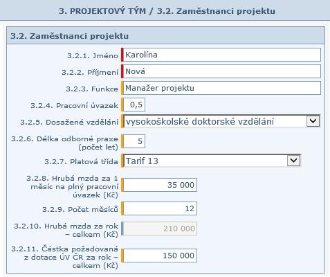 bodech 3.2. a 3.3. včetně popisu jejich náplně práce.