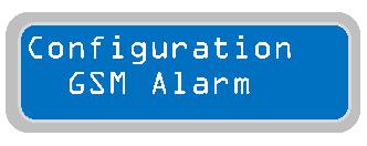 Kapitola 14.5 Svislým parametrem Configuration GSM Alarm je možné definovat, které alarmy budou odesílány na telefonní čísla uvedená v menu Setting GSM Modem.