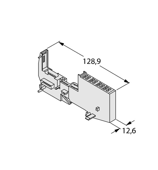 Kompatibilní základní moduly Rozměrový náčrtek Typ Schéma zapojení BL20-S4T-SBBS 6827046 pružinové svroky konektor /S2500 BL20-S4S-SBBS 6827047 šroubovací svorky konektor