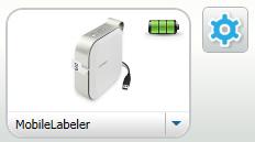 Změna režimu viditelnosti 1 Připojte štítkovač MobileLabeler k počítači, kde je nainstalován software DYMO Label. 2 V softwaru DYMO Label vyberte jako aktuální tiskárnu štítkovač MobileLabeler.