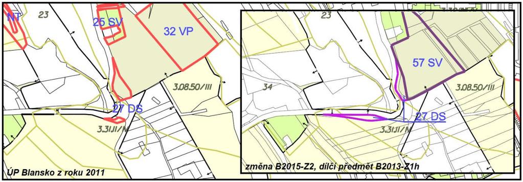 2. do odůvodnění záboru ZPF na plochách nově navržených změnou B2015-Z2 by měla být doplněna lokalita č. 40 na k.ú.