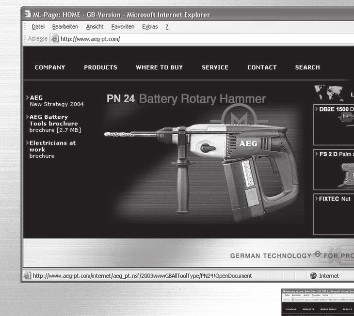 Group AEG Copyright 2004 Electric AEG