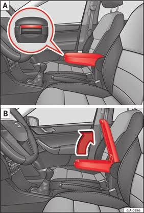 Poznámka Vyhřívání sedadel by se mělo používat až po nastartování motoru. Tím se výrazně šetří kapacita akumulátoru.
