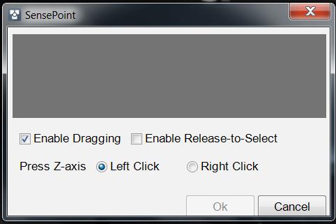 4. Vyberte některou z následujících položek pro aktivaci funkcí zařízení: Enable Dragging (Povolit přetahování) - Umožňuje přetahovat položky na obrazovce pomocí zařízení ASUSPRO SensePoint.