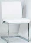 Ḵč místo 1.759,-* Židle 06-2% 1.290. Ḵč místo 2.47,-* Stůl Felix pochromovaná kostra, černé sklo, š/d: 15 x 85 cm, v. 75 cm.