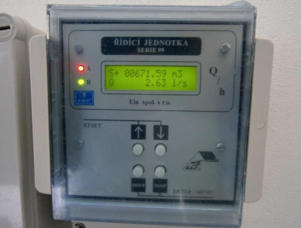 Obr. 21 Fotografie vyhodnocovací jednotky průtoku vody průtokoměru do 3 l s -1 5.