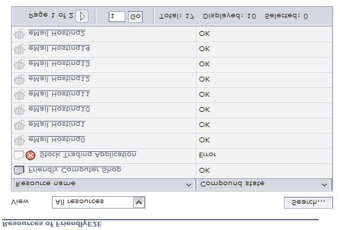 Note: If you see a warning icon right beside the domain name, this may indicate that the user ID and password for this System Automation for Multiplatforms domain has not been entered.