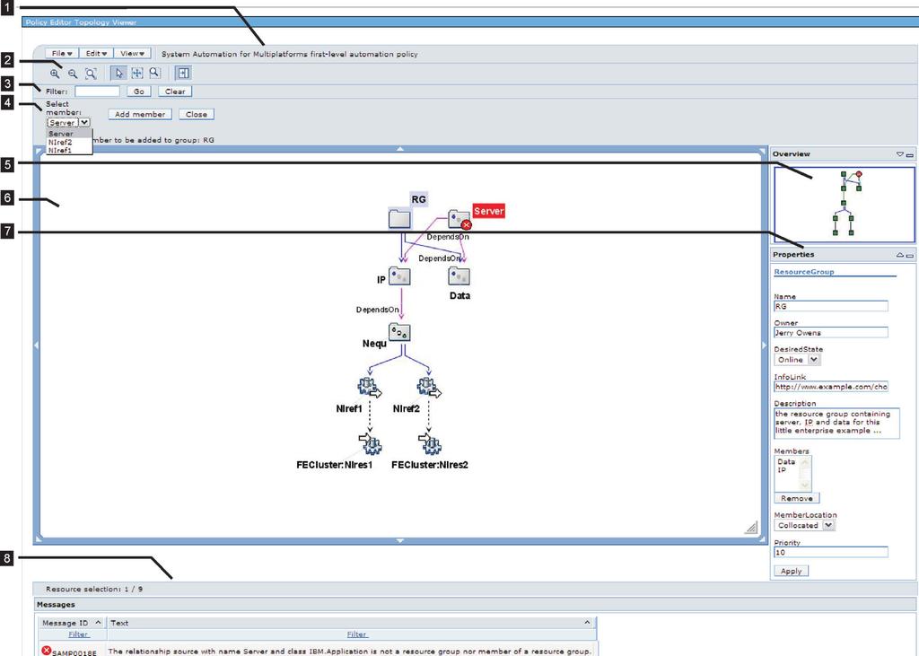 Creating and modifying automation policies using the policy editor This section proides an introduction to the graphical policy editor, which you can use to maintain your automation policies.