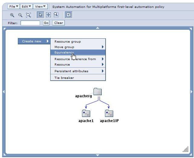 1. Right-click in the topology iewer, then