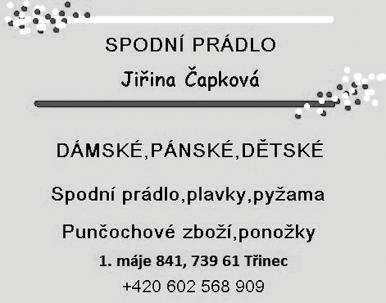 TŘINECKÝ / TRZYNIECKI / HUTNÍK / 16. října 22. října 2019 Inzerce 15 CENÍK INZERCE V TŘINECKÉM HUTNÍKU A NA PORTÁLU EHUTNÍK PLATNÝ OD 1. 4.