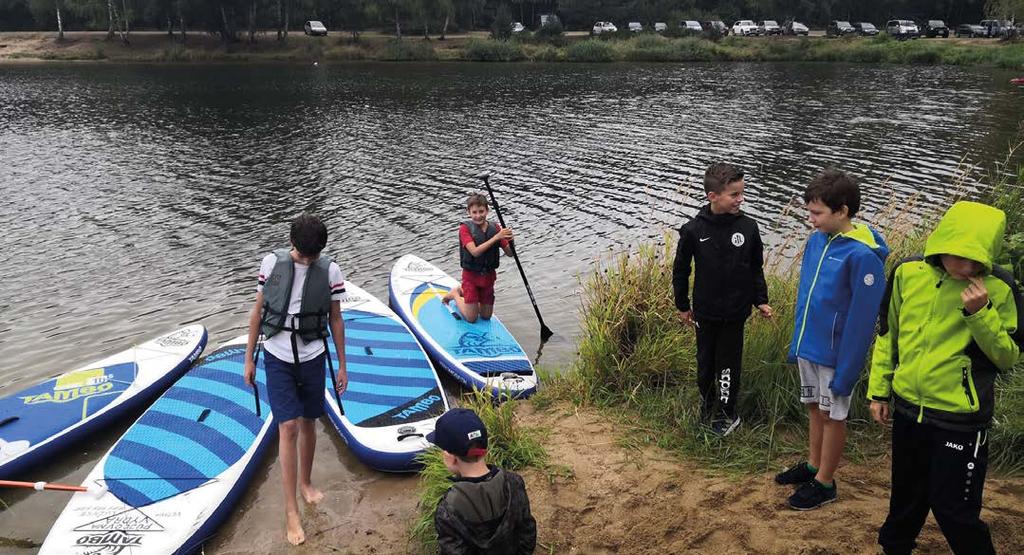 Dopolední intenzivní déšť nám bohužel nedovolil odehrát plánovaný beachvolejbalový turnaj, následný program se již ale obešel bez větších
