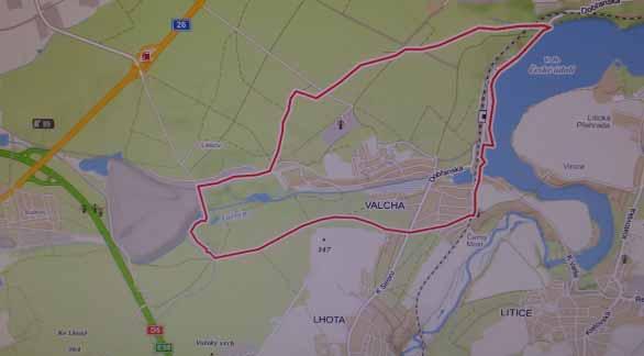 Obrázek 13.10. Mapa katastrálního území obce Valcha v 21 století Zdroj: Mapy CZ Soudobá obec Valcha v roce 2018, je součástí největšího městského obvodu Plzeň 3.