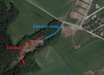 Obrázek 5.11 Úprava současné skládky Zdroj: www.mapy.