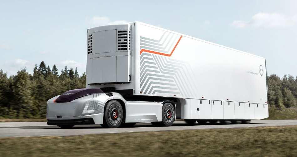 18 Koncept Starship Budoucnost tahačů podle Volva pro pravidelné a opakující se přepravní úkony mezi logistickými centry spočívá v autonomních elektromobilech připojených ke službě v cloudu a k
