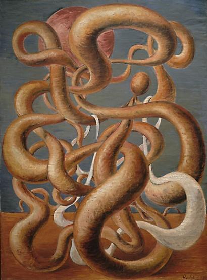 František Hudeček: Laokoon, 1932, olej,