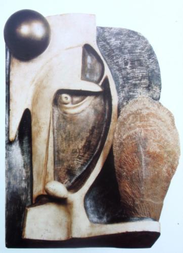 21. Ladislav Zívr: Reliéf I, 1933, sádra,