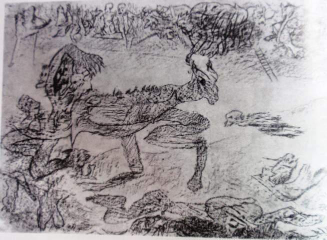 František Hudeček: Frotáž, 1934 28.
