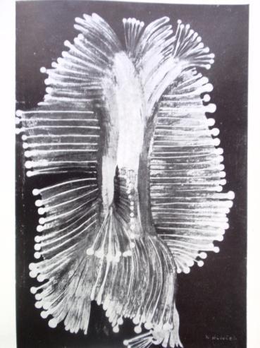 kolorovaná sádra, kámen, 107 x 92,5 x 15