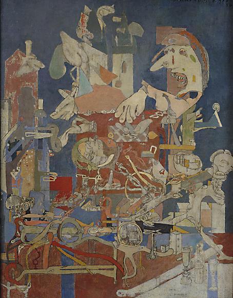 olej, plátno, 62 x 55 cm 75.