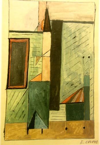 František Gross: Strojky, 1936-1938, olej,